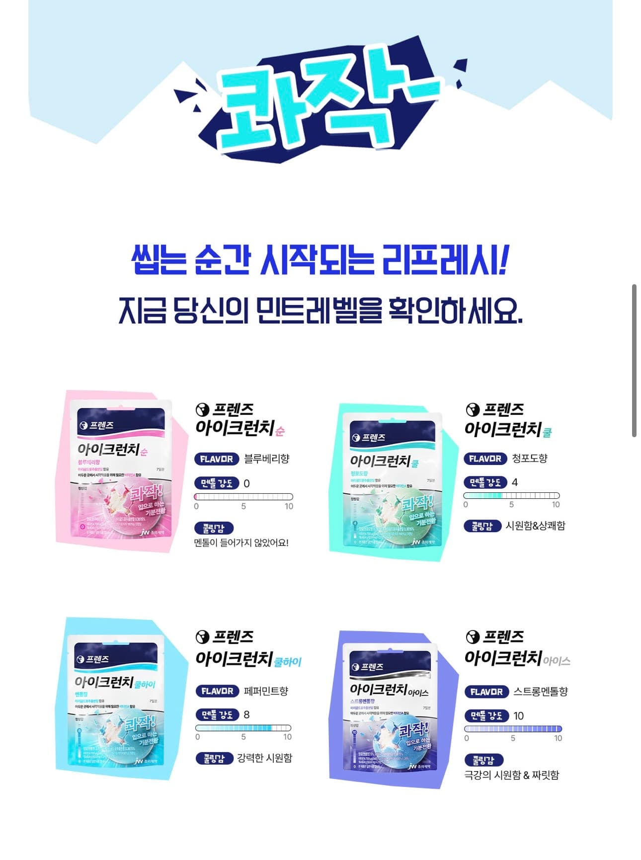 [JW공식몰] 런닝맨 프렌즈 아이크런치 4종 팩 + 1개 랜덤 증정 (14,000원/2,500원)