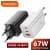 3-Port wedgear 67W USB-C GaN Fast Charger w Foldable Plug ($11.30 / (약: 16,604원))