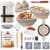 The Amish Chef Complete Glass Sourdough Bread Starter Jar Kit w 2 Baskets ($14.85 / (약: 23,082원))