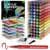 60-Color WUO Brush Tip Acrylic Paint Markers ($16.20 / (약: 25,176원))