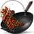 : FGJ 13" Pre-Seasoned Carbon Steel Flat Bottom Wok with Glass Lid ($22.45 / (약: 34,889원))