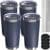 4-Pk 20-Oz Uirzotn Stainless Insulated Tumblers w Dual Lids & Straws ($39.99 / (약: 60,180원))