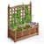 Costway Solid Wood Weather-Resistant Outdoor Planter Box w Trellis ($39.90 / (약: 60,045원))
