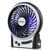 : 4.9" efluky 3-Speed Rechargeable Mini Desk Fan w LED Light ($11.99 / (약: 17,891원))