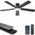 52" Ohniyou Low Profile 6-Speed Flush Mount Ceiling Fan: Black or White ($45.60 / (약: 67,889원))