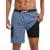 SILKWORLD Men’s 9" Swim Trunks w Compression Liner & Zipper Pockets ($23.98 / (약: 35,701원))