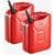 2-pk 5.3-gal VEVOR Metal Fuel Container w Spout & Comfort Handle ($42.40 / (약: 62,565원))