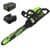 Greenworks 60V 18" Cordless Brushless Chainsaw w 5.0Ah Battery & Rapid Charger ($170.00 / (약: 250,851원))