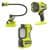 RYOBI ONE 18V Lighting Kit w LED Task Light, Spotlight, & Clamp Light ($69.00 / (약: 101,816원))