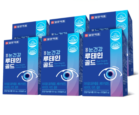일양약품 눈건강 루테인 골드, 500mg, 30캡슐, 6박스 (10,800원 / 무료배송)