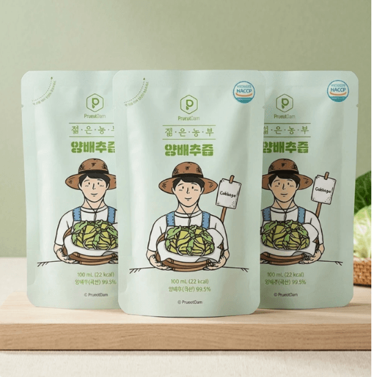 푸릇담 젊은농부 양배추즙, 100ml, 30팩 (9,990원 / 무료배송)
