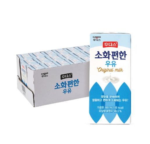 일동후디스 소화편한 우유 오리지널, 190ml, 24개 (11,900원 / 무료배송)