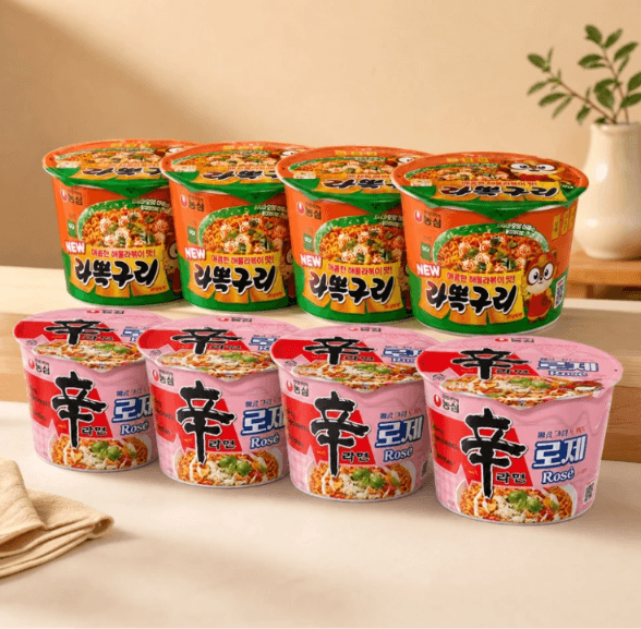 농심 큰컵라면 큰사발면, 신라면 로제 4개 + 라볶구리 4개, 8개 (13,230원 / 무료배송)