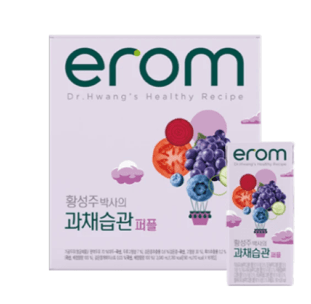 이롬 황성주 박사의 과채습관 퍼플, 190ml, 16개 (5,500원 / 무료배송)