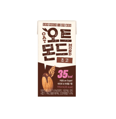 오트몬드, 초코, 190ml, 24개 (13,500원 / 무료배송)