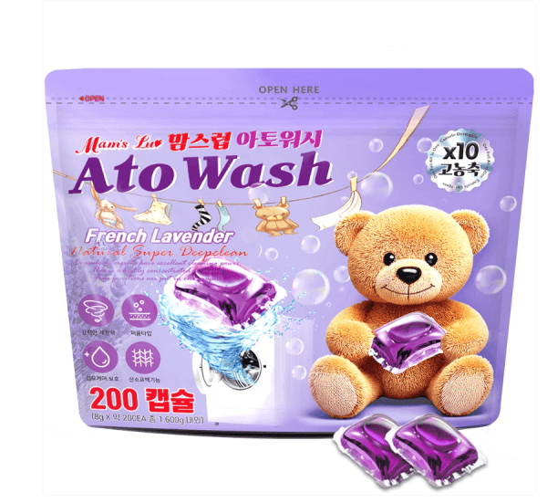 맘스럽 아토워시 프렌치 라벤더 캡슐세제 파우치형, 8g, 200개입 5,700원 (무료배송)