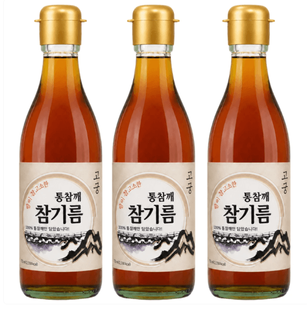 고궁 통참깨 참기름, 350ml, 3개 (9,900원 / 무료배송)
