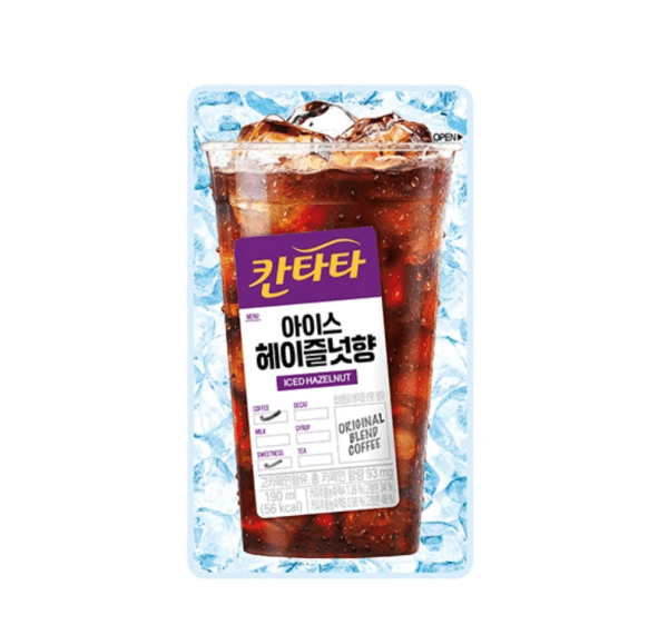 칸타타 아이스 헤이즐넛향, 190ml, 20개 (9,900원 / 무료배송)