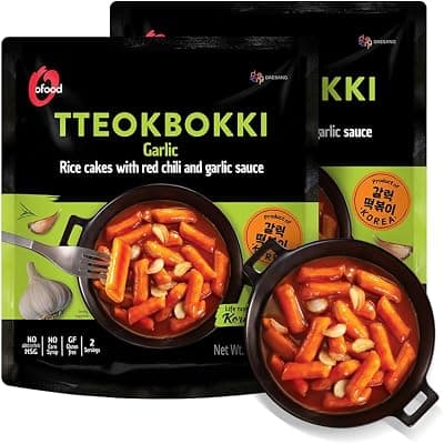Amazon) O’Food 마늘맛 떡볶이 2팩, $14.99 -> $8.79
