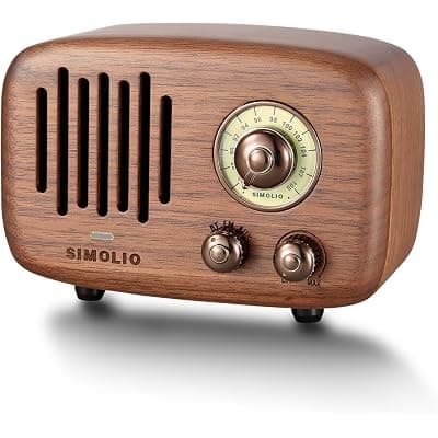 Amazon) 월넛원목 레트로스타일 FM 라디오겸 블루투스 스피커 29.99--> 19.94 역대 최저가