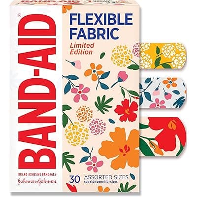 Amazon) Band-Aid 꽃무늬 밴디지 여러사이즈 30개 3.77-->1.27 프리쉽 역대 최저가