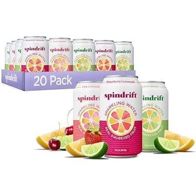 Amazon) Spindrift Sparkling Water Variety Pack 20캔 14.65-->8.68~프리쉽