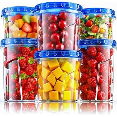 Amazon) 과일담거나,국얼리기 좋은 컨테이너 6개 세트 18.99--->6.49 (개당 1불 역대 최저가)