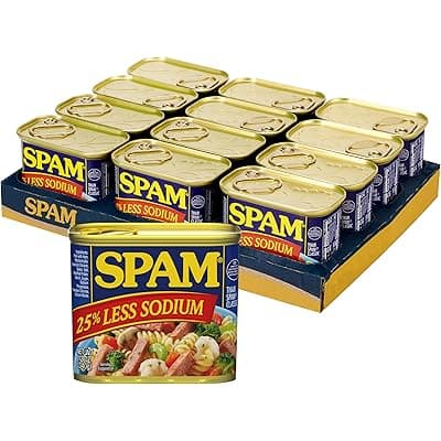 Amazon) 스팸 25% Less Sodium or 클래식 37.97-->28.47 프리쉽