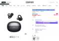 20%할인! [EDIFIER] Comfo Bass 블루투스 오픈형 이어폰 블랙 (78,500원 / 배송 무료)