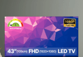 [30일이내 최저가] 스카이뷰 FHD TV, 스탠드형, 109cm(43인치), 고객직접설치, 1개 (216,500원 / 배송 무료)