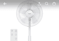 한경희 초미세풍 발터치 리모컨 선풍기, HAAN-HDC230, 화이트, 1개 (29,900원 / 배송 무료)