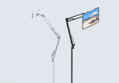 NEXTOM 테블릿 자바라 핸드폰 거치대 침대 스탠드, NXT-700, 화이트, 1개 (9,800원 / 배송 무료)