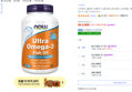 [하루특가] 나우푸드 울트라 오메가 3 500 EPA 250 DHA 소프트젤, 180정, 1개 (34,110원 / 배송 무료)