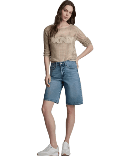 메이시스) DKNY 우먼 미드라이즈 데님 버뮤다 팬츠 $41.40