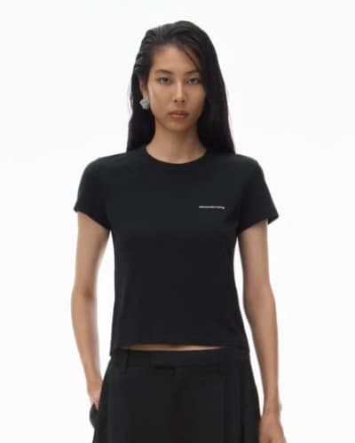 알렉산더왕) 최대 50% 할인!! 로고 슈렁큰 저지 티셔츠 $100.00