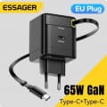 Essager 65W GaN 충전기(개폐식 케이블 포함)(11.27/무료)