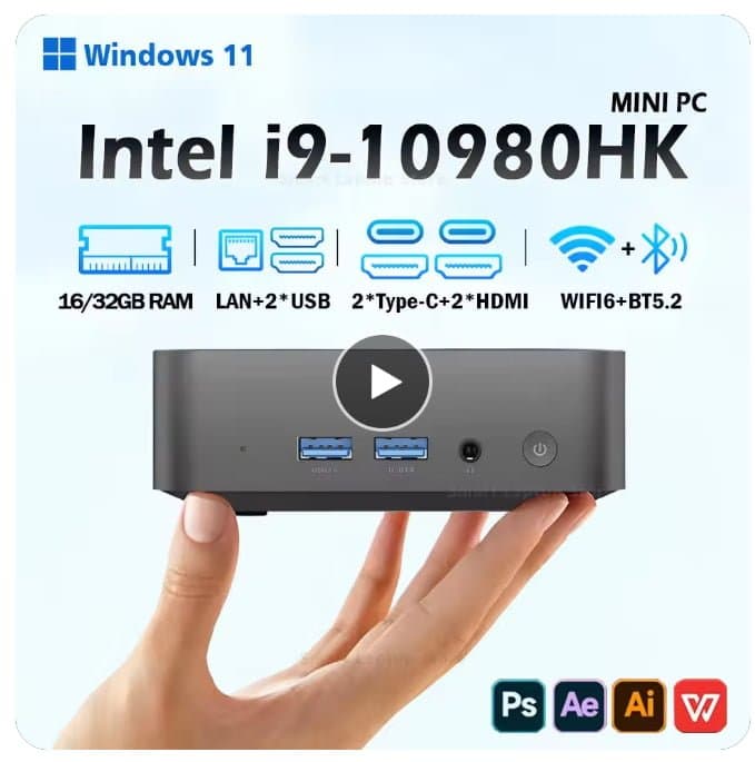 미니PC 특가) i9 10980HK N150($156.12) 16GB 256GB($142)