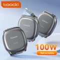 투키 타입 C to USB C 100W 접이식 케이블 480Mbps 고속 충전 케이블 미니