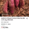 [롯데온]해남 꿀밤고구마 3kg 세척/비세척(6,120원/무료)