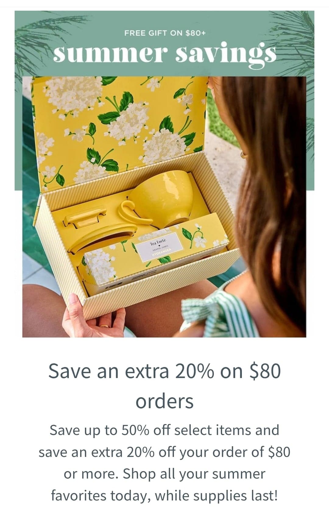 Save extra 20% on $80 orders