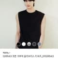 [CJ온스타일]코튼 크루넥 슬리브리스 티셔츠 (8,000원/무료)