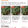 [11번가]국내산 채소 브로콜리 1kg (6,990원/무료)