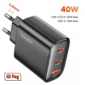 코인딜) Toocki 40W GaN 충전기 KR플러그($3.81), 67W GaN 디스플레이...