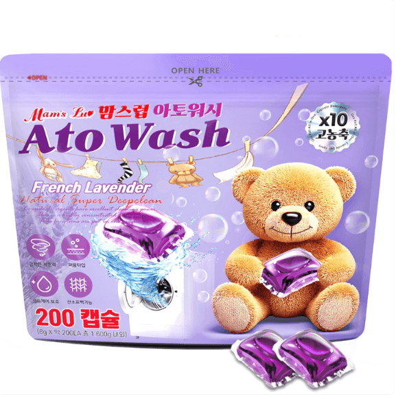 맘스럽 아토워시 프렌치 라벤더 캡슐세제 파우치형, 8g, 200개입 5,700원 (무료배송)