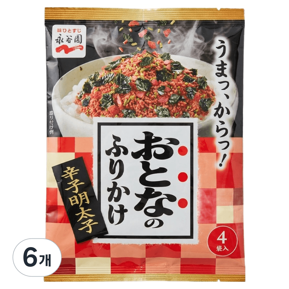 나가타니엔 후리가케 매운명란맛 6.8g 6개 (9,350원 / 무료배송)