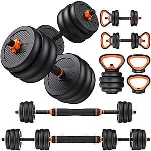 45-lb FEIERDUN DS2 Adjustable Dumbbells Set ($56.70 / (약: 82,220원))