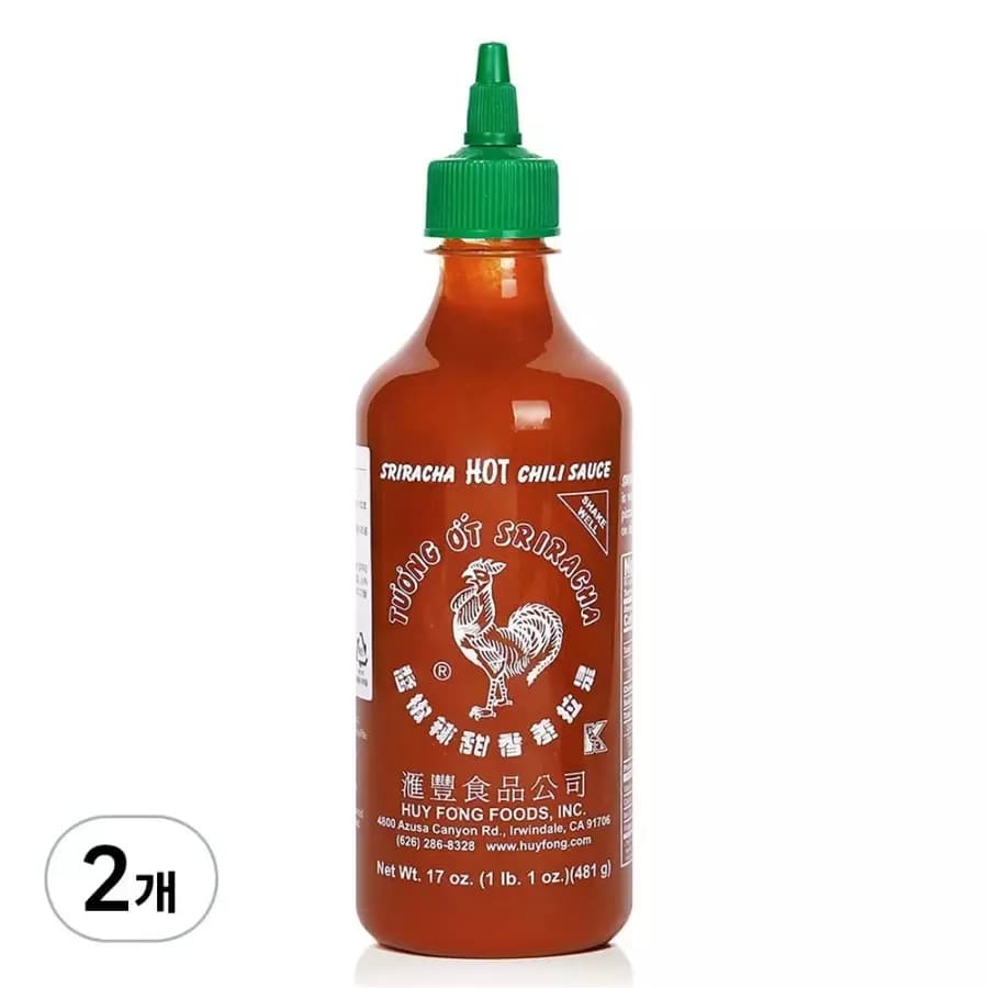 허이펑 스리라차 핫 칠리 시즈닝 481g 2개 (11,620원 / 무료배송)
