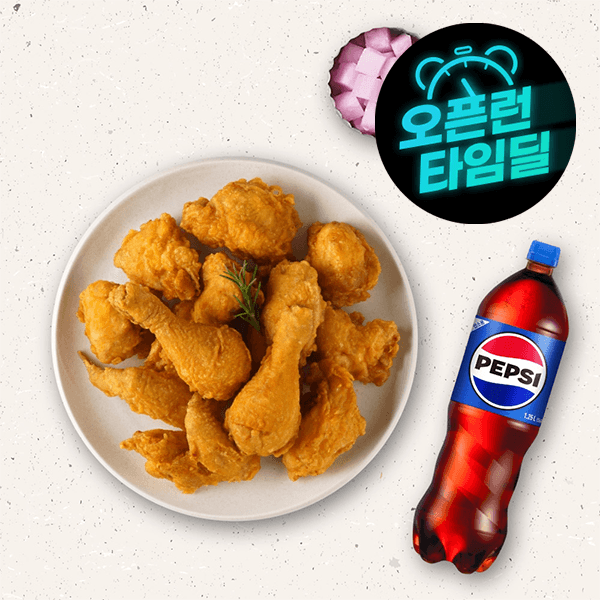 단독 최저가 (멕시카나치킨) 1989오리진후라이드+콜라1.25L (14,600원 / 무료배송)