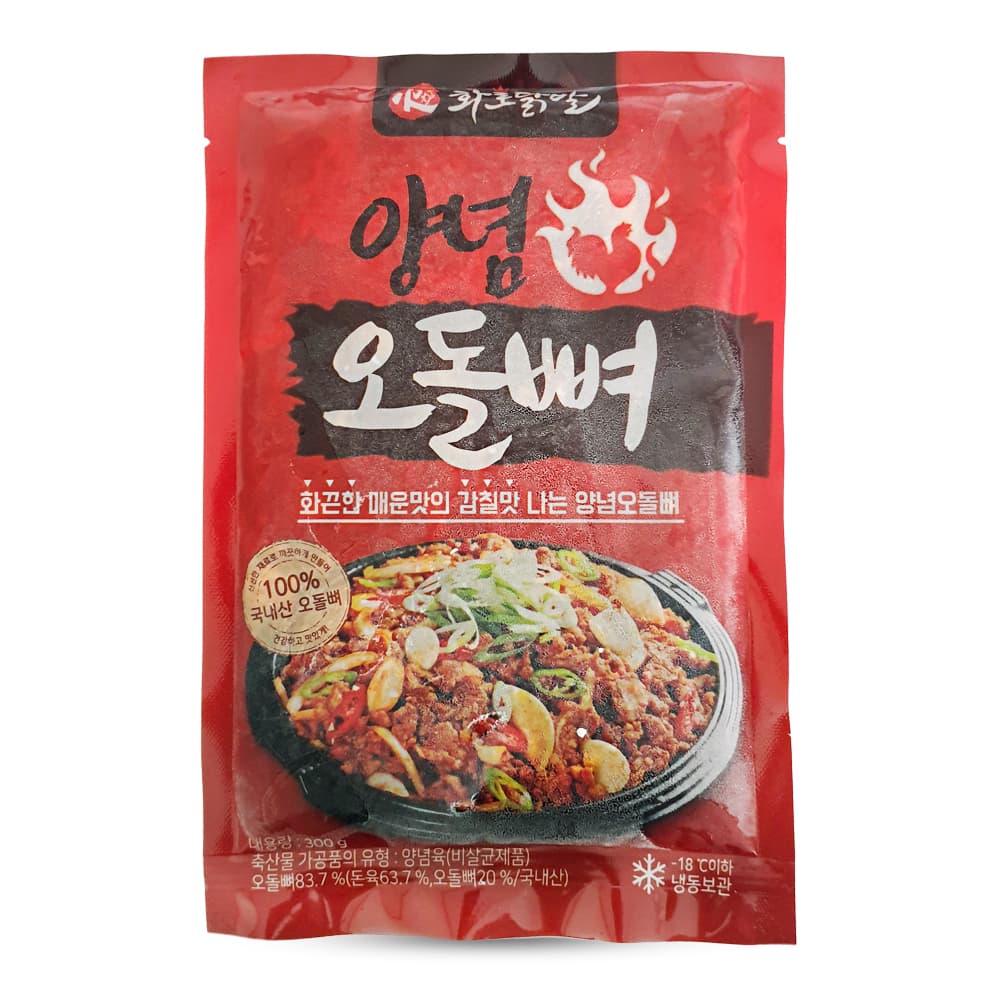 [18시 마감] 다우린 양념오돌뼈 300g x 6개 (1,800g) (업체별도 무료배송) (13,890원)