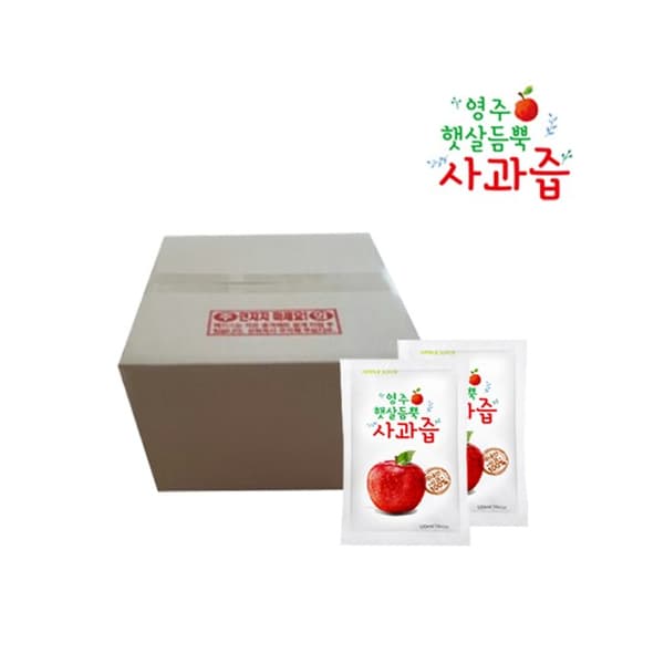 영주 햇살듬뿍 사과즙, 100ml, 100개 (20,900원 / 무료배송)